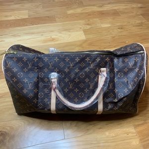 Oversized monogram Weekender Bag